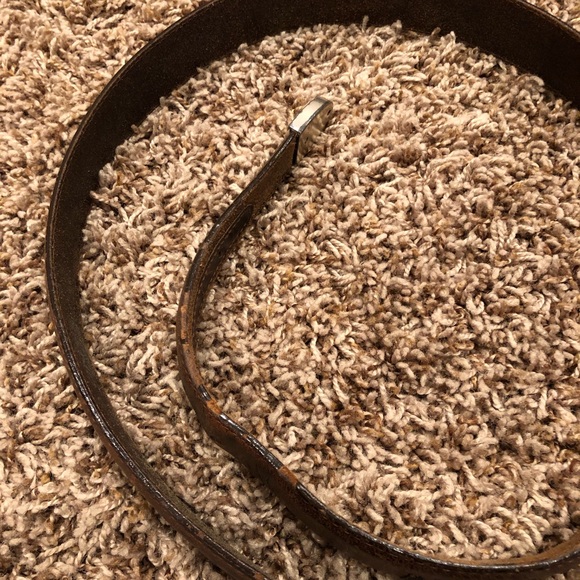 Onyx by Brighton Men's Brown Salina Leather Belt - Picture 10 of 16